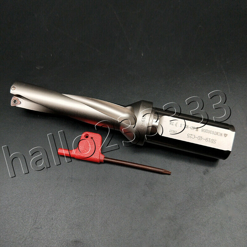 WC-19-4D-C25 Φ19mm-4D indexable U drill bit fast drill bit+WCMX030208-FN inserts