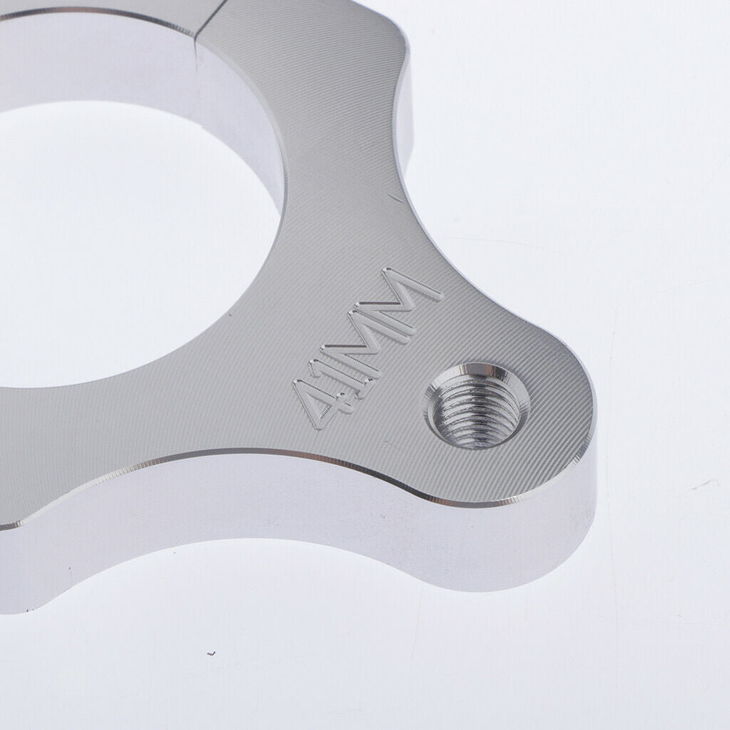 Motorcycle Aluminum Steering Damper Fork Frame Mounting Clamp Bracket 41mm Parts