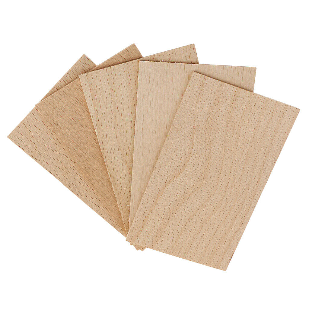 2mm Thick Rectangle Solid Wood Slice for Making Sand Table Modeling