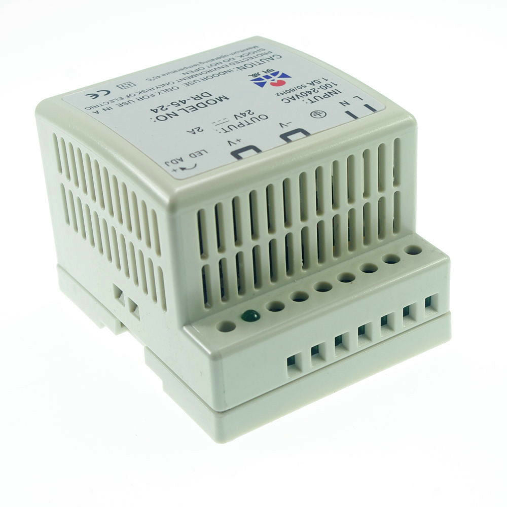 New 45W Din Rail Mounted 24VDC 2A Output Industrical Power supply Supplier