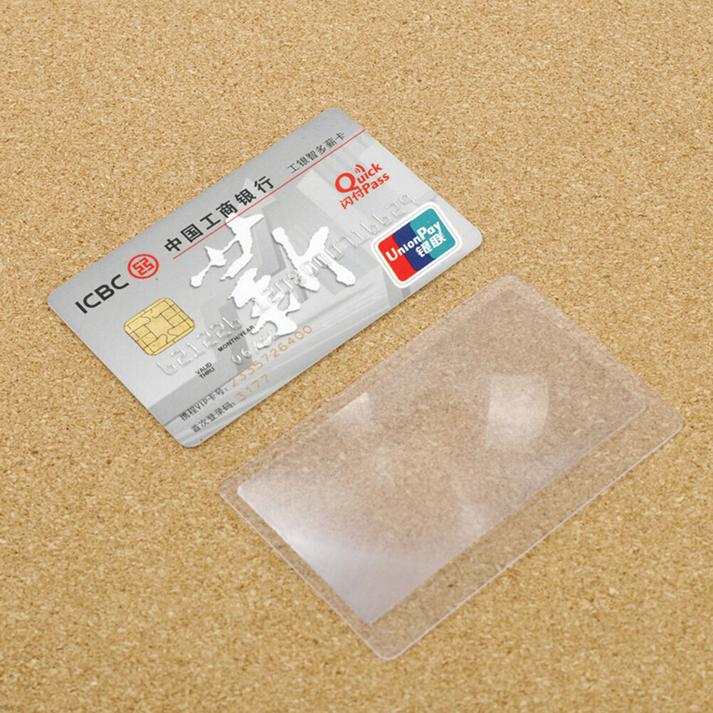 10X Plastic Credit Card 3x Magnifying Pocket Wallet Magnifying Glass Magni.l8