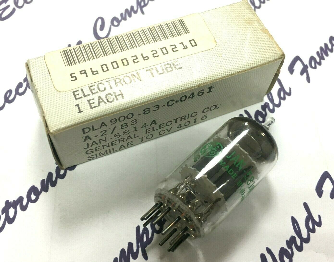 1pcs - GE JAN 5814A Vacuum tube - NOS NIB