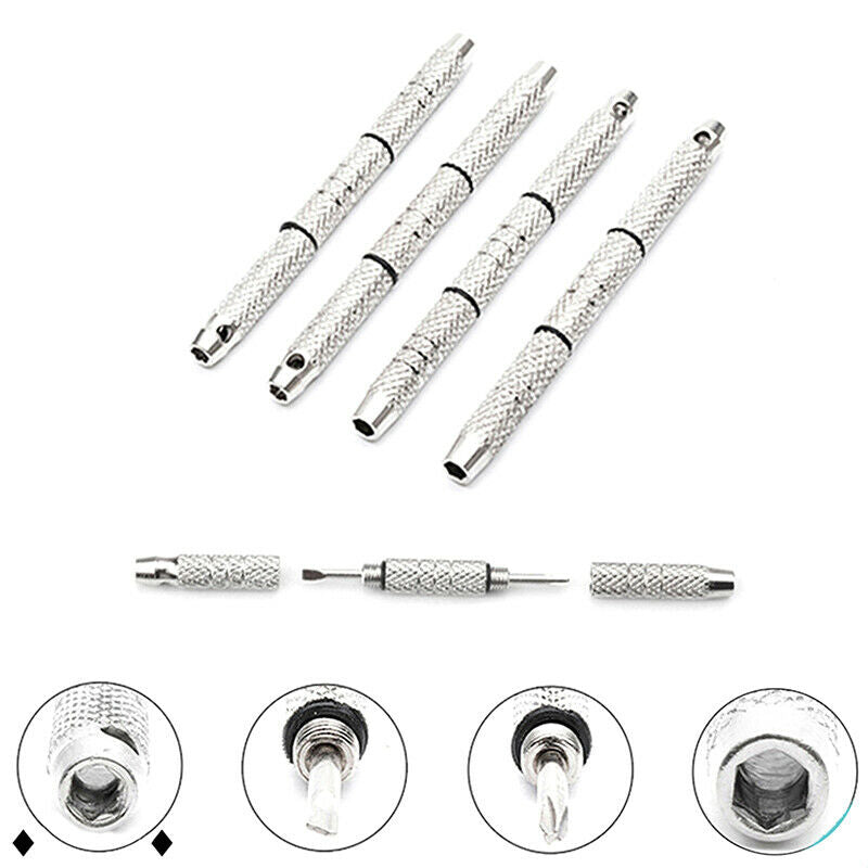 4 in 1 Screwdriver Watch Eyeglass Repair Tools Aluminum Steel Portable Mi.l8