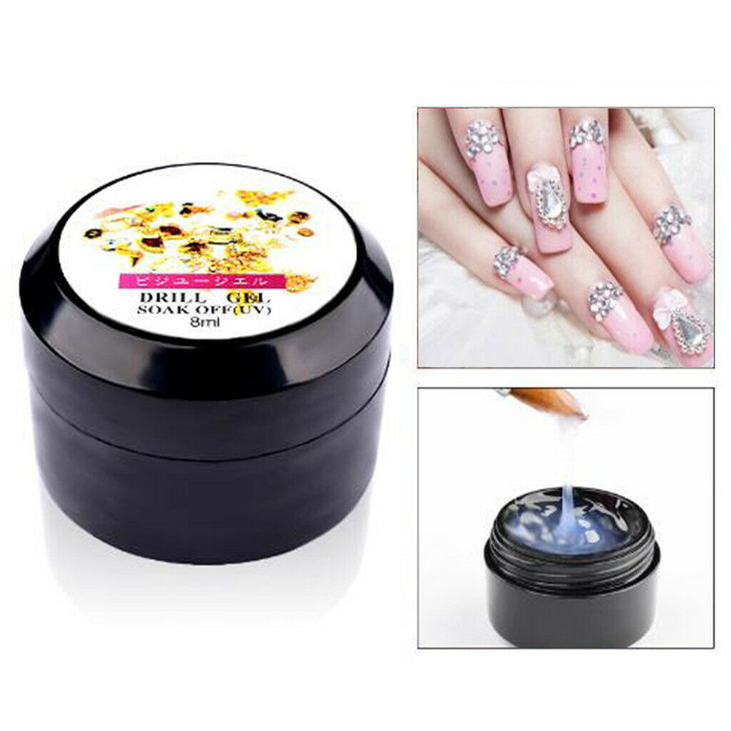 8ml Personal UV Nail Glue Nail Art Jewelry Polish Decoration Drill Gel