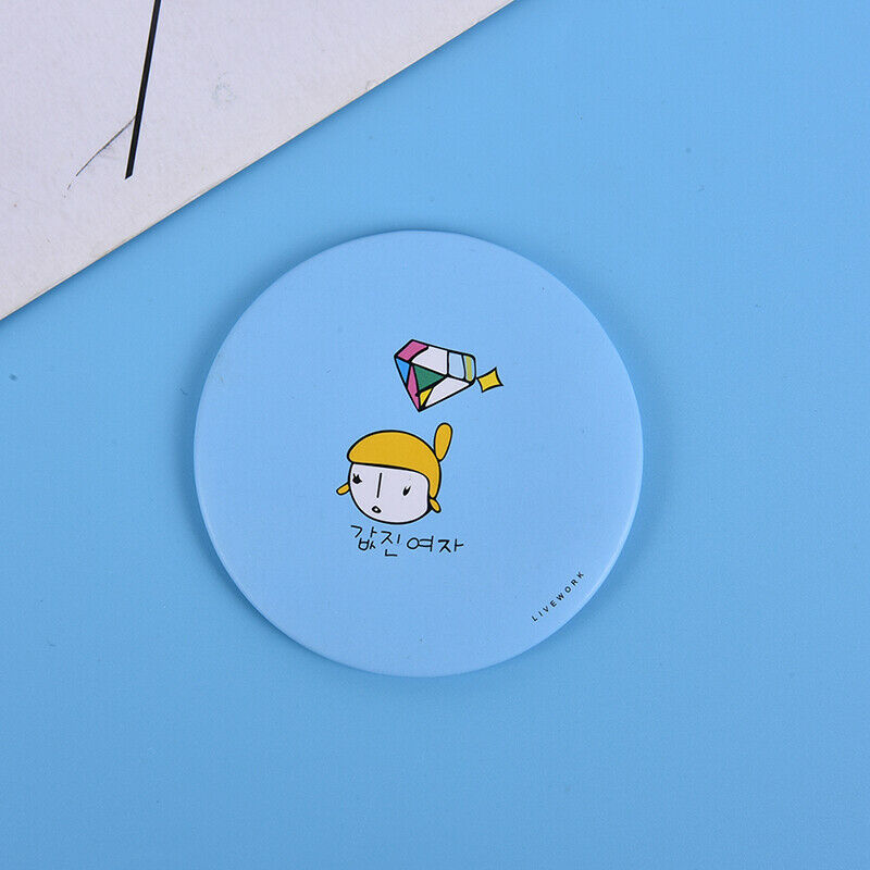 Portable Small Makeup Mirror Cartoon Style Travel Mirrors Pocket Beauty M.l8