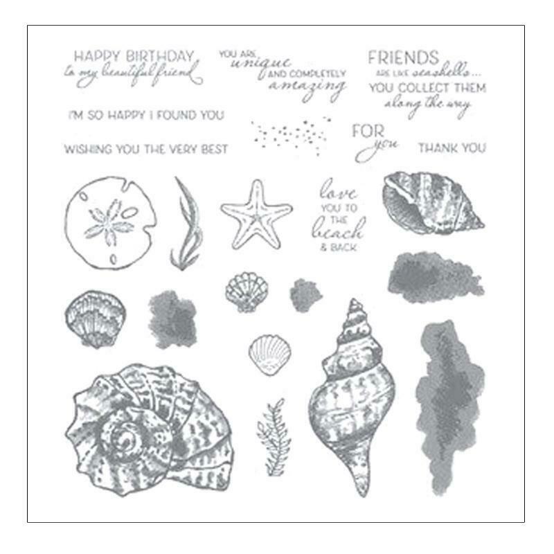 Shell Conch Seal Stamp with Cutting Dies Stencil DIY Scrapbook Embossing Photo