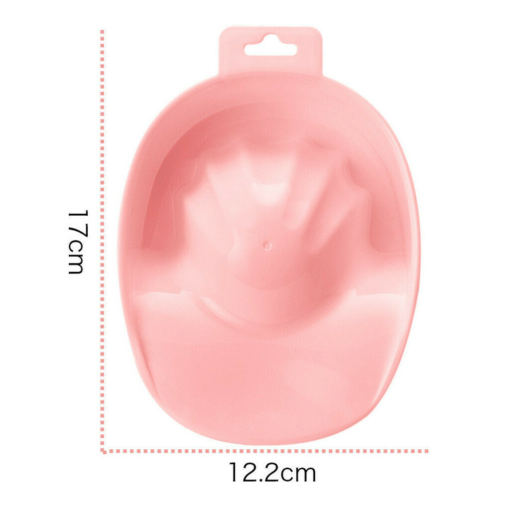 5 Pieces Nail Art Manicure Care Soak Bowl Polish Remover Soak Tray Pink