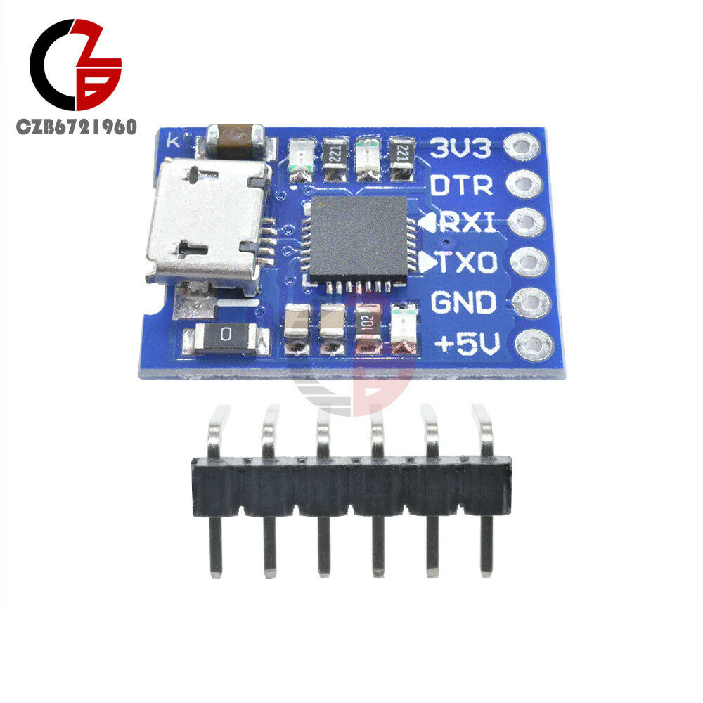 2pcs MICRO USB to UART TTL Module 6Pin Serial Converter CP2102 STC Replace FT232