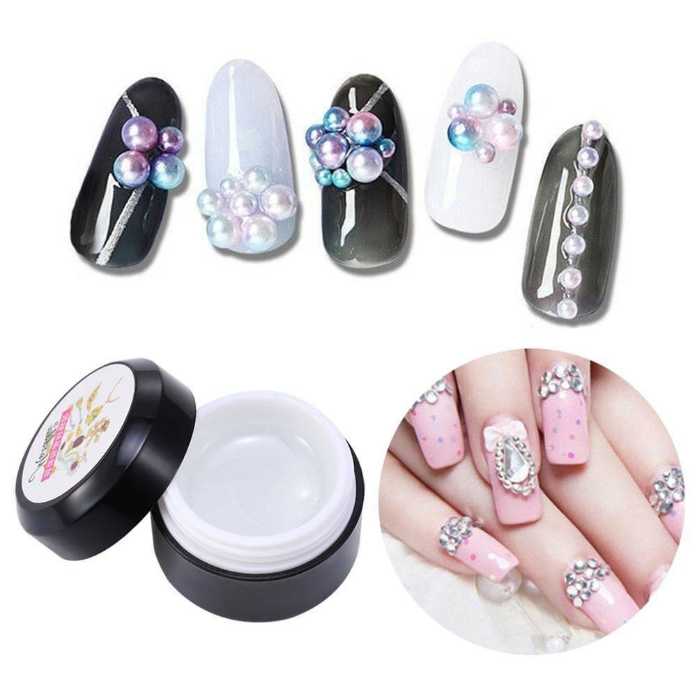 US Nail Art Rhinestone Gel Glue Super Sticky Adhesive UV Gel Nail Polish Glue