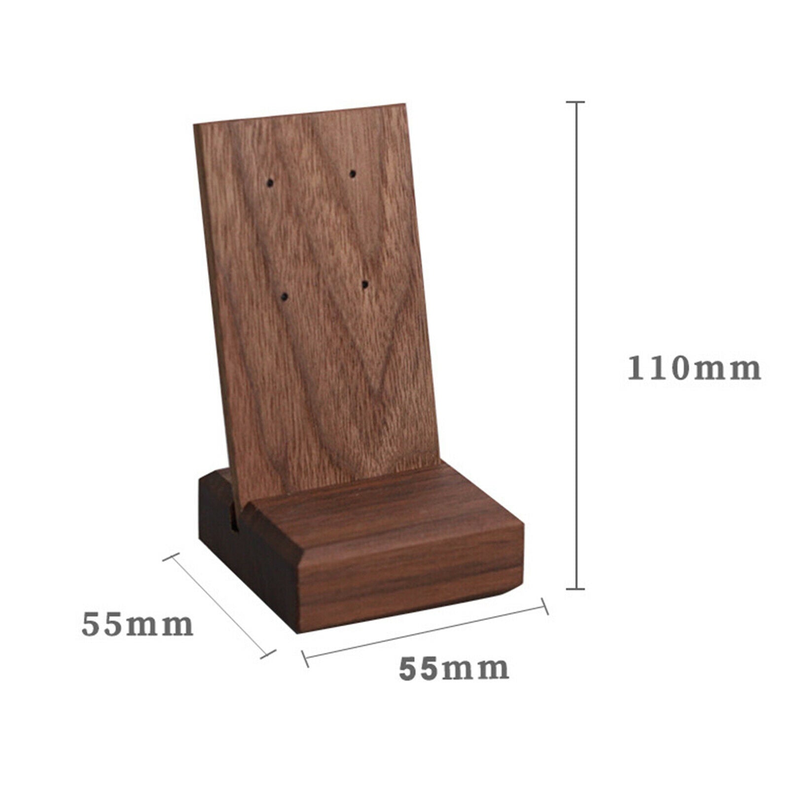 High-End Walnut Jewelry Display Stand Shelf Photo Props for Rings Bracelets
