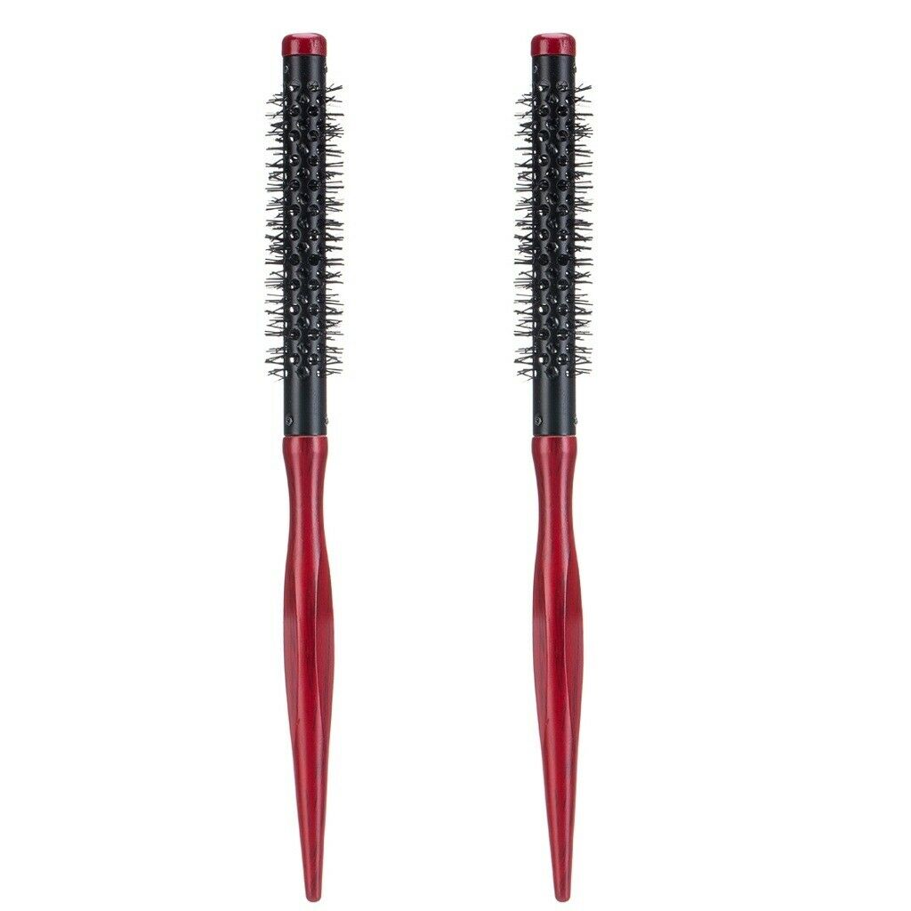 2x Hair Round Brush Roller Comb Hairbrush for Salon Hairstyle Hairdressing
