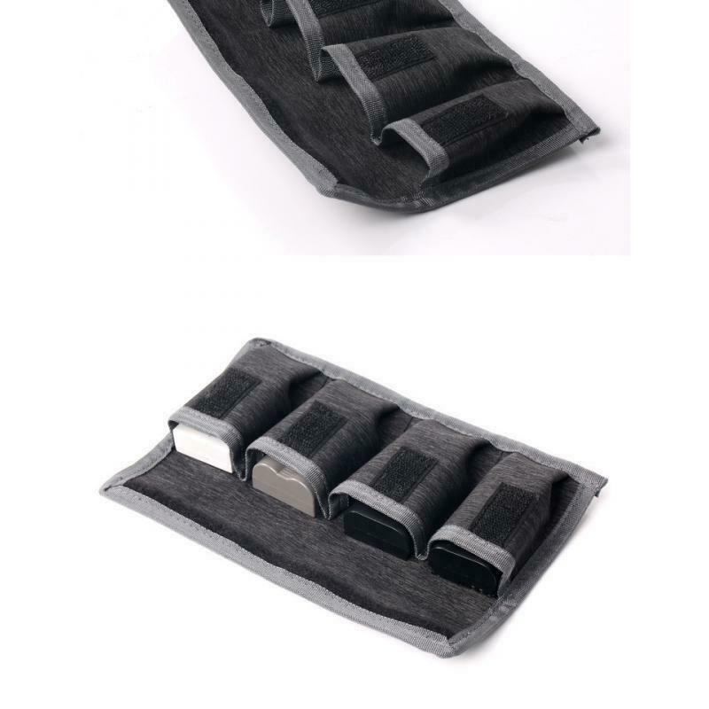 Nylon DSLR Battery Bag Holder Case Storage with 4 Pocket For AA/AAA Battery and