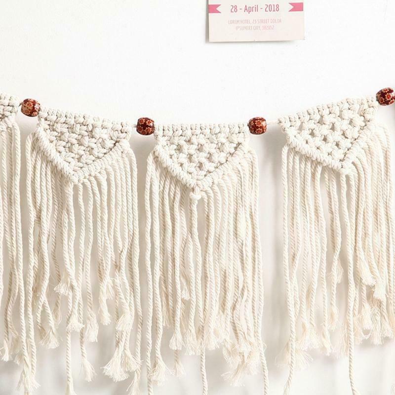 Elegant Pull Flower Macrame Bedroom Wall Hanging Pendant Art Wall Accents Decor