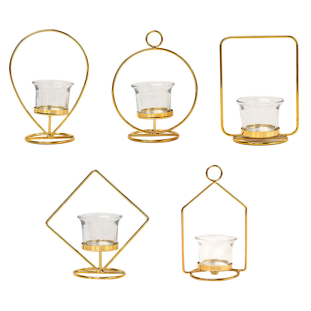 Candle Holder Table Centerpiece Photo Props Dinner Party Decor Square/Round