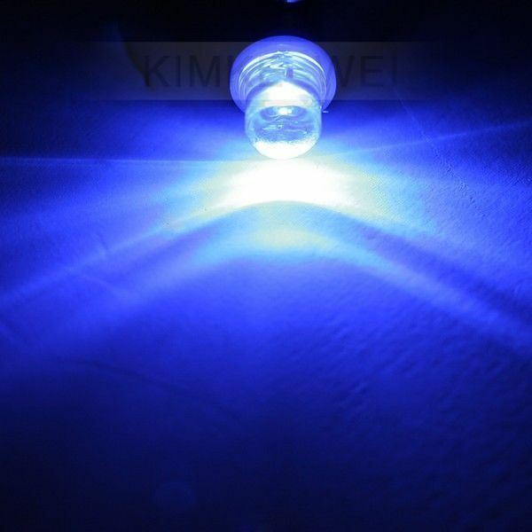 2x Blue Car LED Side Interior Light Bulbs T4W 12V BA9S