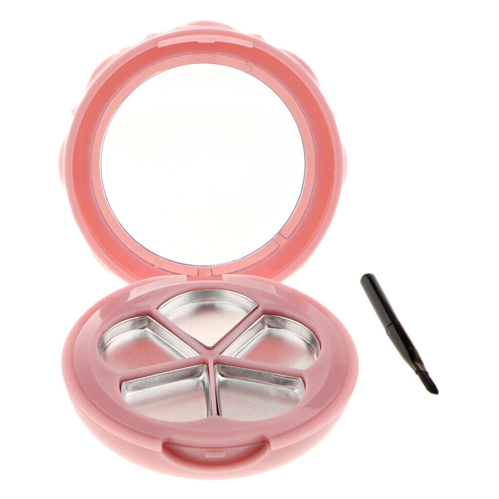 Empty Makeup Palette Powder Eyeshadow Blush Lip Gloss DIY Case Pink
