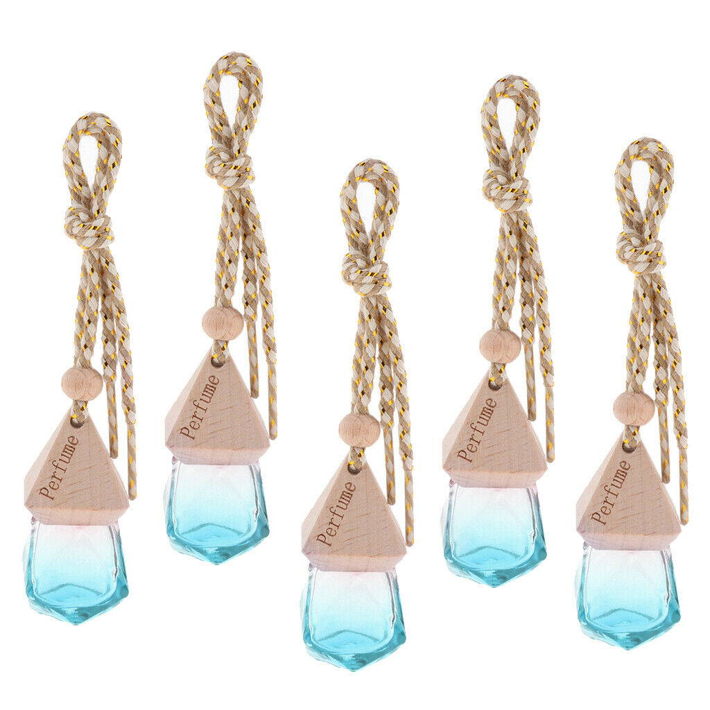 10Pcs Multicolor Empty Vial Pendant with Strings Decorative Pendant Car Jars