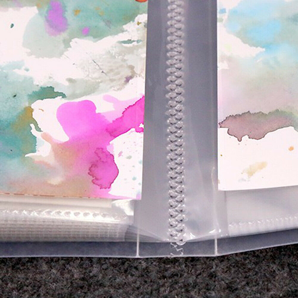 Plastic Postcard Paper Storage Folders Photo Album Sleeve Organizer Protector