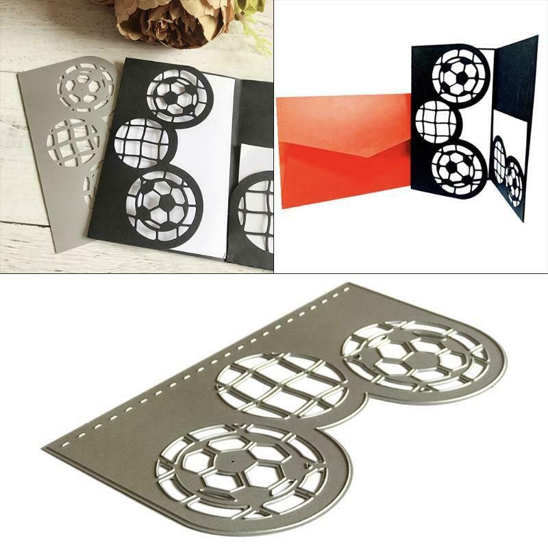 3 Football Birthday Wedding Card Carbon Steel Cutting Dies DIY Scrapbooking