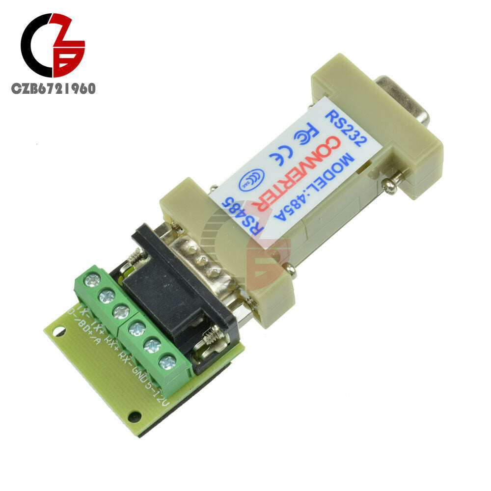 10X RS232 to RS485 9Pin 1.2KM Data Interface Communication DB9 Adapter Converter