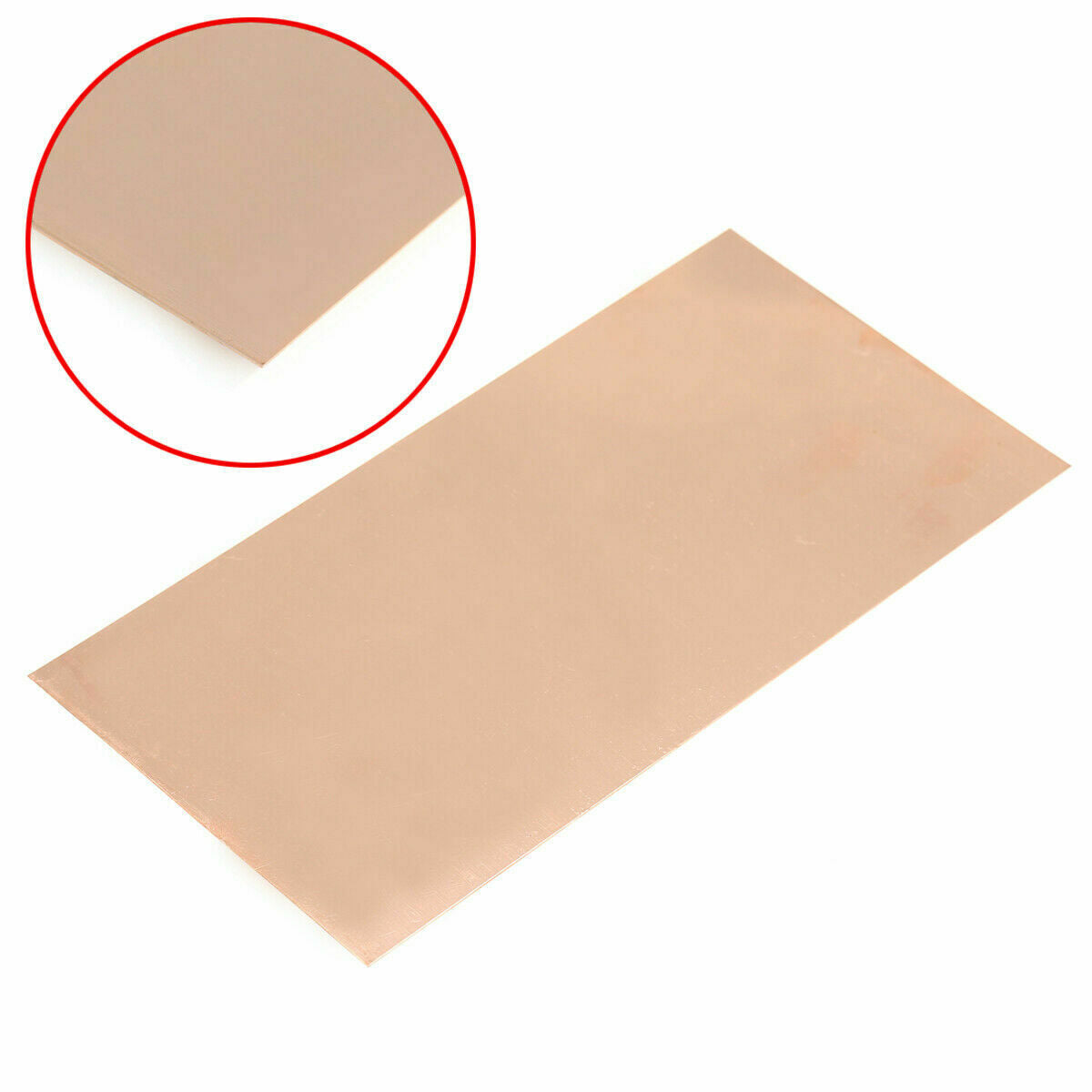 0.5mm x 200mm x 100mm 99.9% Pure Copper Cu Metal Sheet Plate Foil Panel