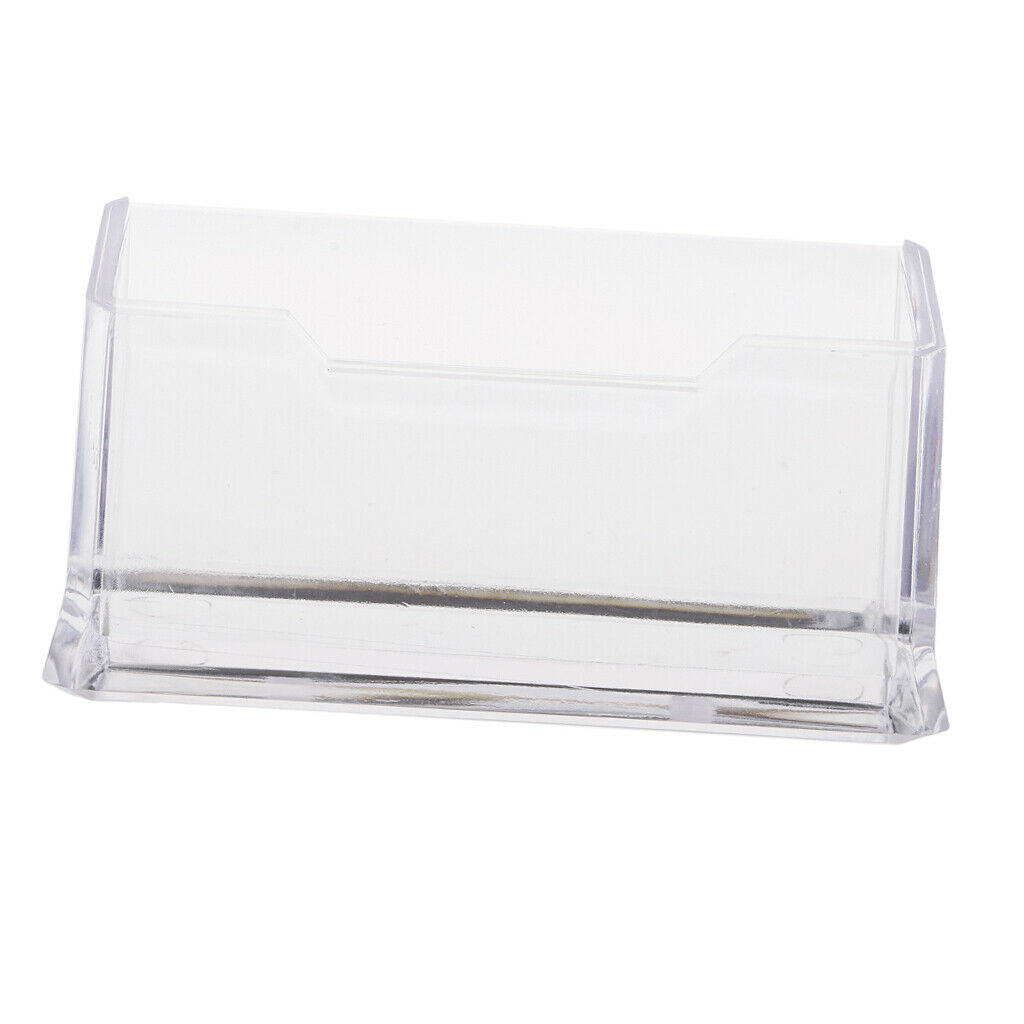 Office Desktop Business Card Holder Display Name Card Rack Stand Cases Storage
