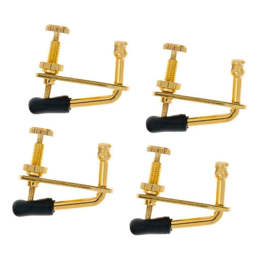 4 Pieces Metal Fine Tune Adjusters String Instrument Changing For 3/4 4/4 Violin