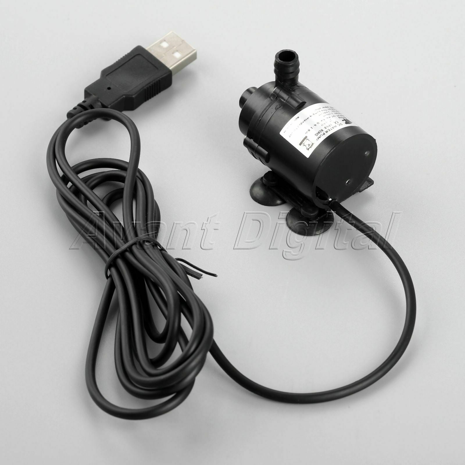 Mini DC 4-6V Brushless Water Pump Amphibious Motor Low Noise w/ USB Interface