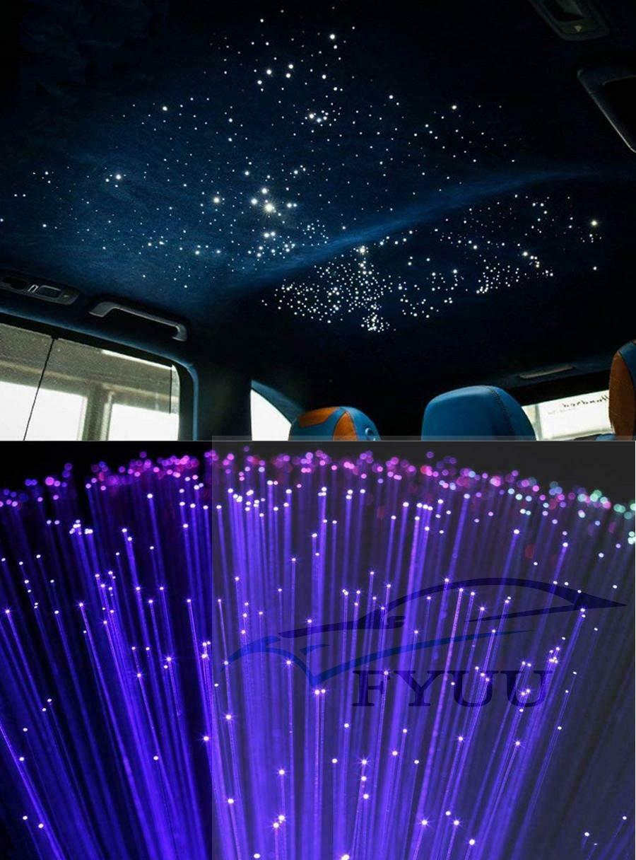 Car Roof Star Light Fiber Optic Light RGB LED Plastic DC12V 6W RF Remote Control