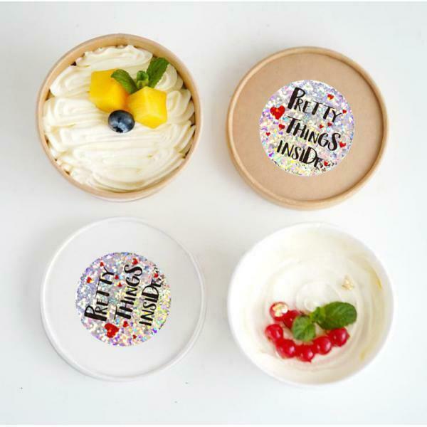 500pcs round paper stickers seal food biscuits stickers labels