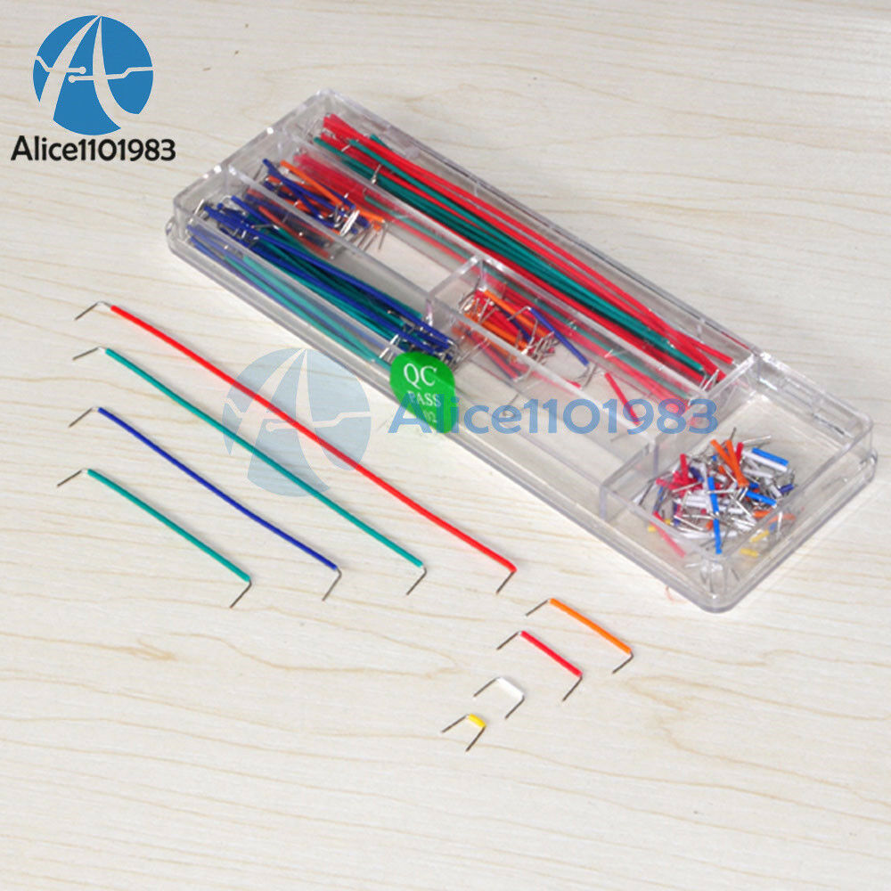 2PCS 140pcs U Shape Solderless Breadboard Jumper Cable Wire Kit Arduino with box