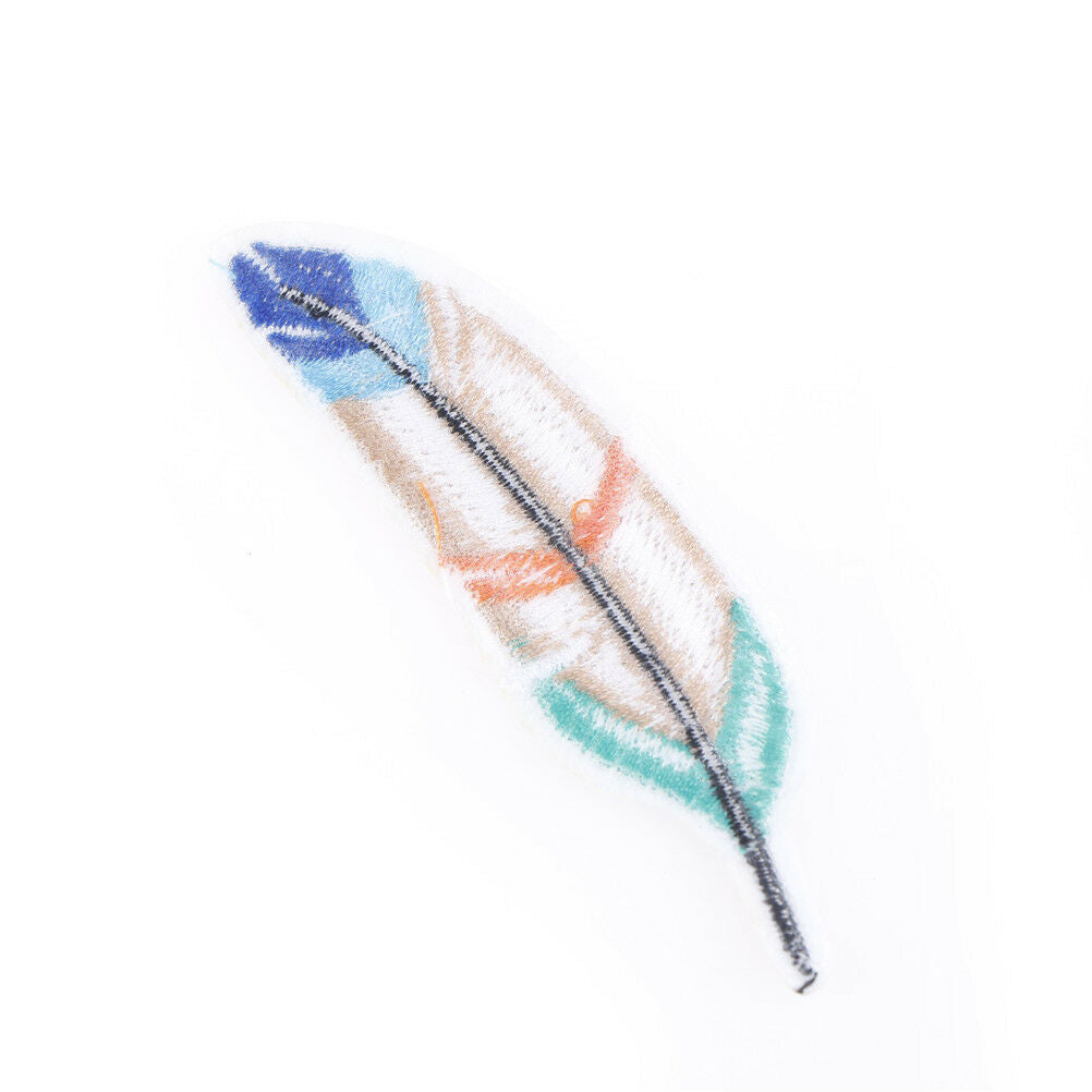 feather embroidered clothing patch sewing on applique for clothes badgeapp.l8