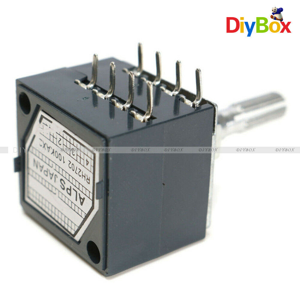 100K Log ALPS Audio Volume Amp Control Potentiometer with Rotary Knob