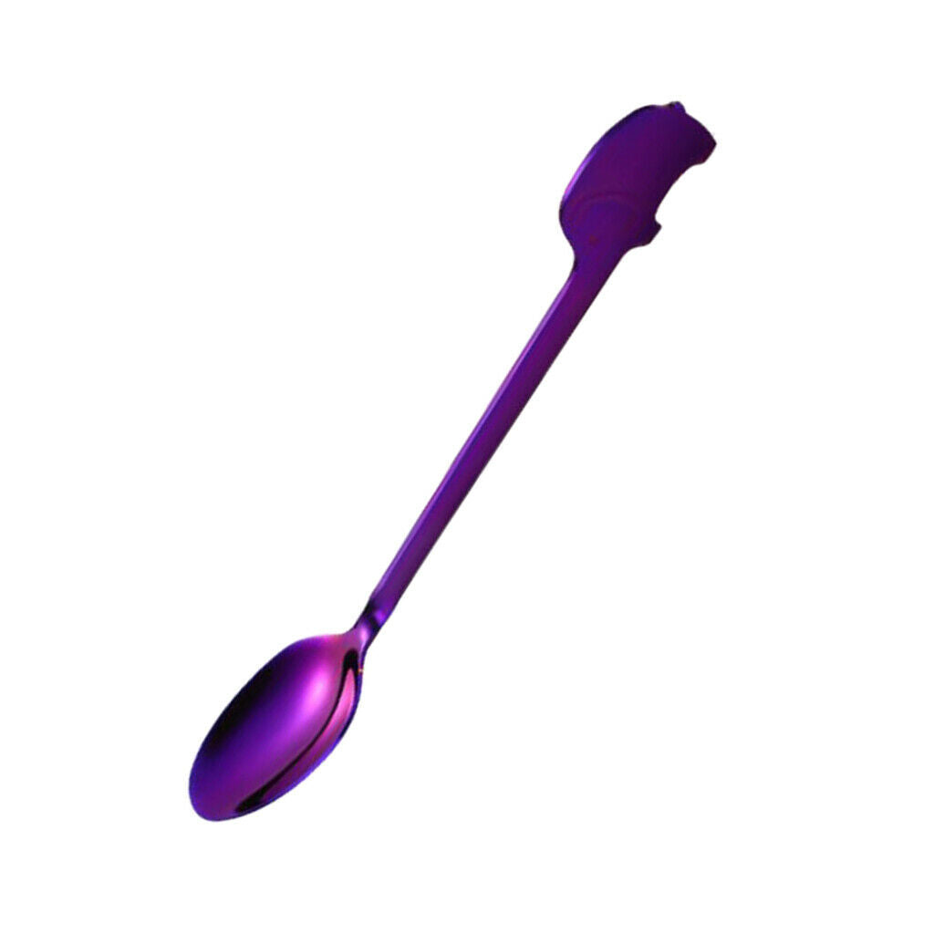 1 Pack Flatware Spoon Fork Utensils Spoons and Forks for Kids Purple Spoon