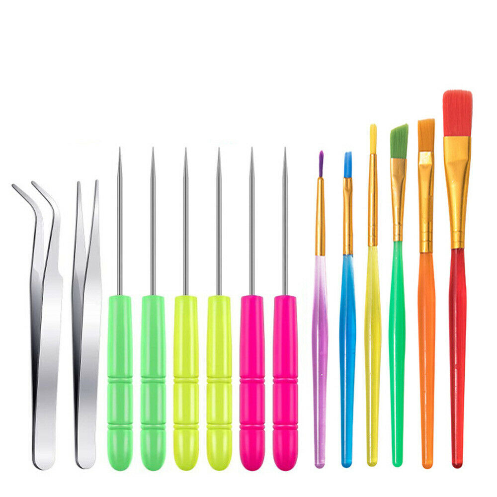 14X Cake Decorating Tool Clay Pottery Brush Modelling Sugarcraft Fondant Craft