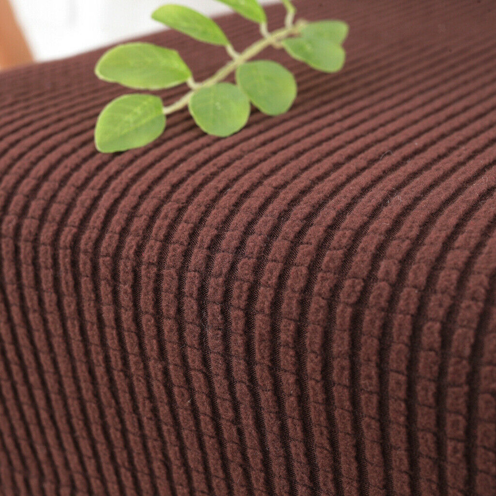 Set of 4 Flannel Furniture Sofa Armrest Covers Protectors Dark Coffee