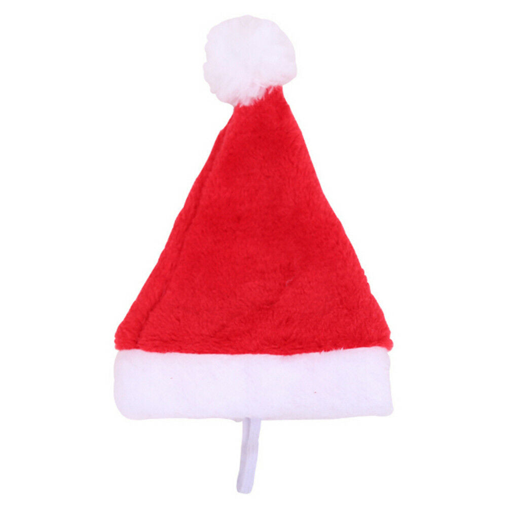 Christmas pet santa hat small puppy cat dog xmas holiday costume ornament.l8