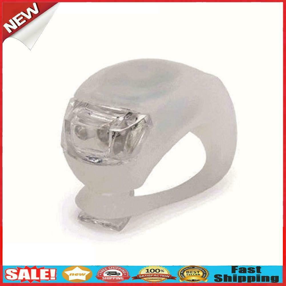 Bicycle Waterproof Silicone LED Warning Light Night Cycling Safety Lamps @