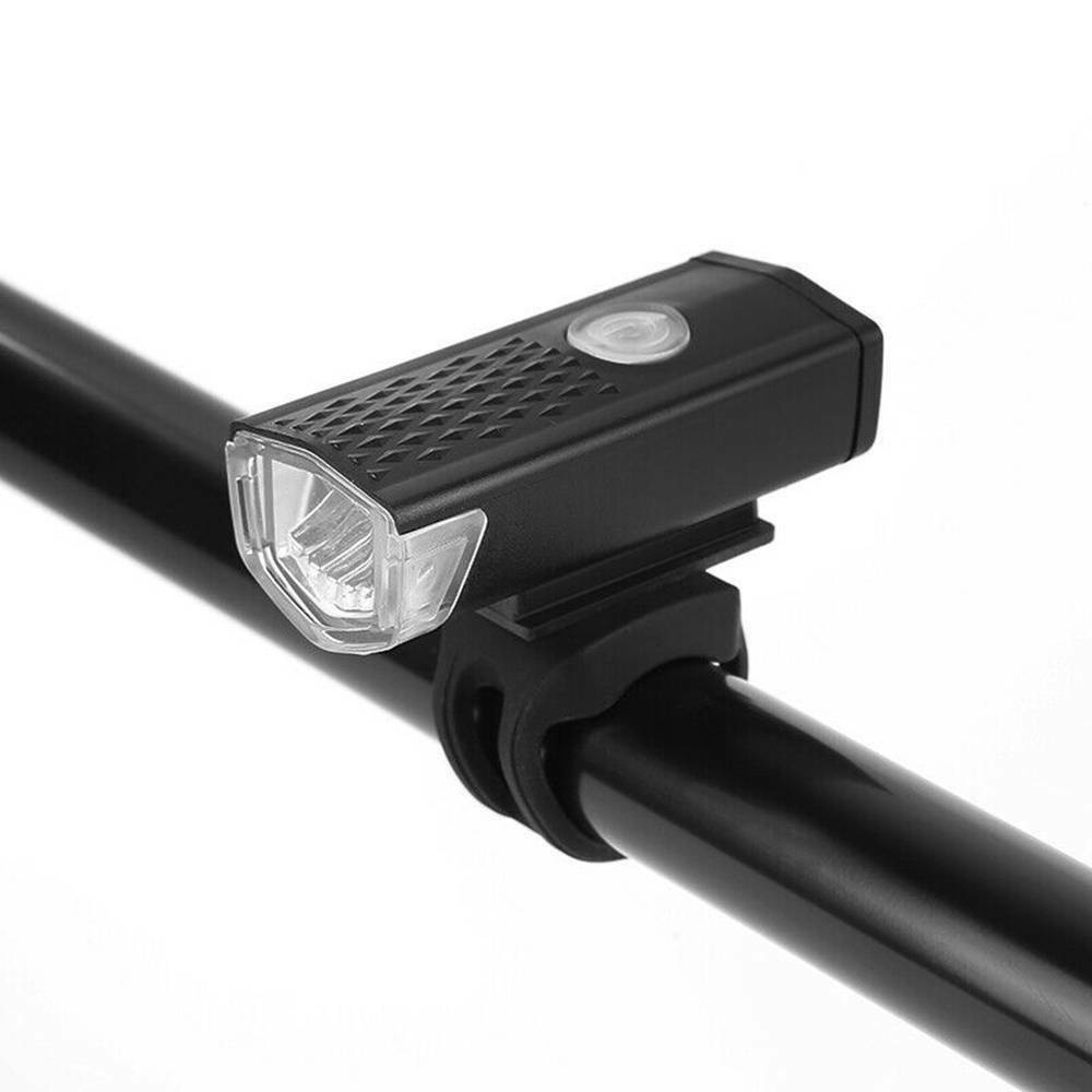 1x Waterproof LED USB Rechargeable Bicycle Bike Headlight Front Lamp Torch Light