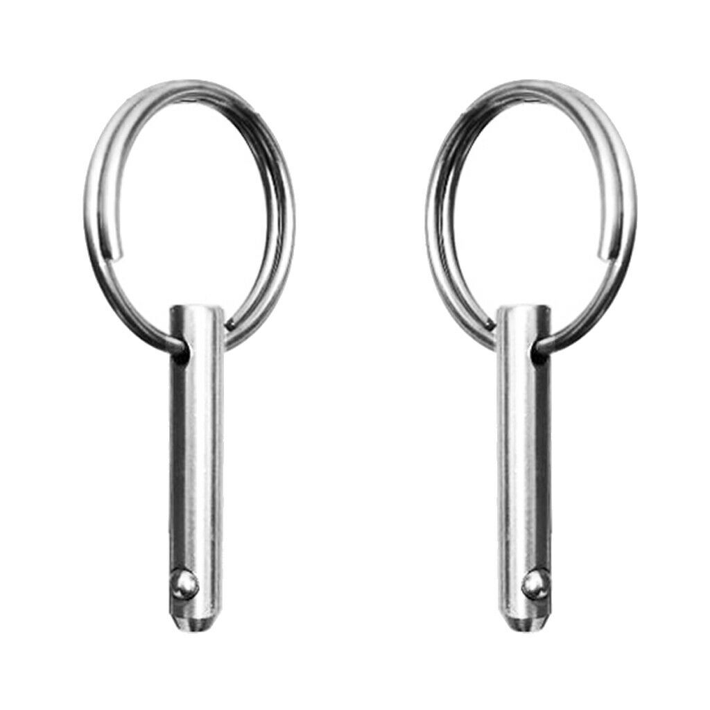 4pcs Bimini Top Boat Deck Hinge Quick Release Pin Marine 316 Stainless Steel
