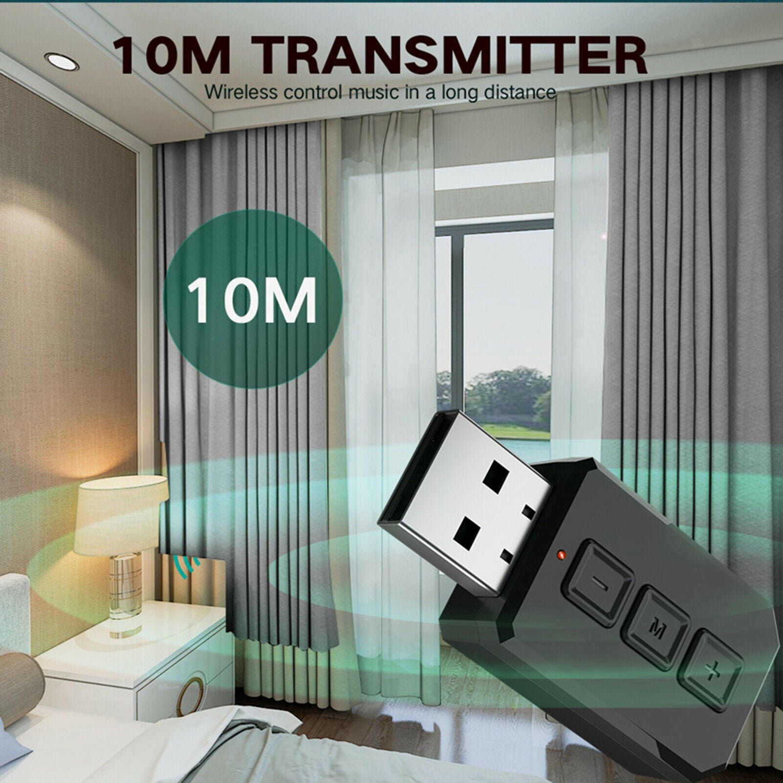 2-in-1  Receiver 3.5MM Transmitter Stereo Dongle for Car PC Phone