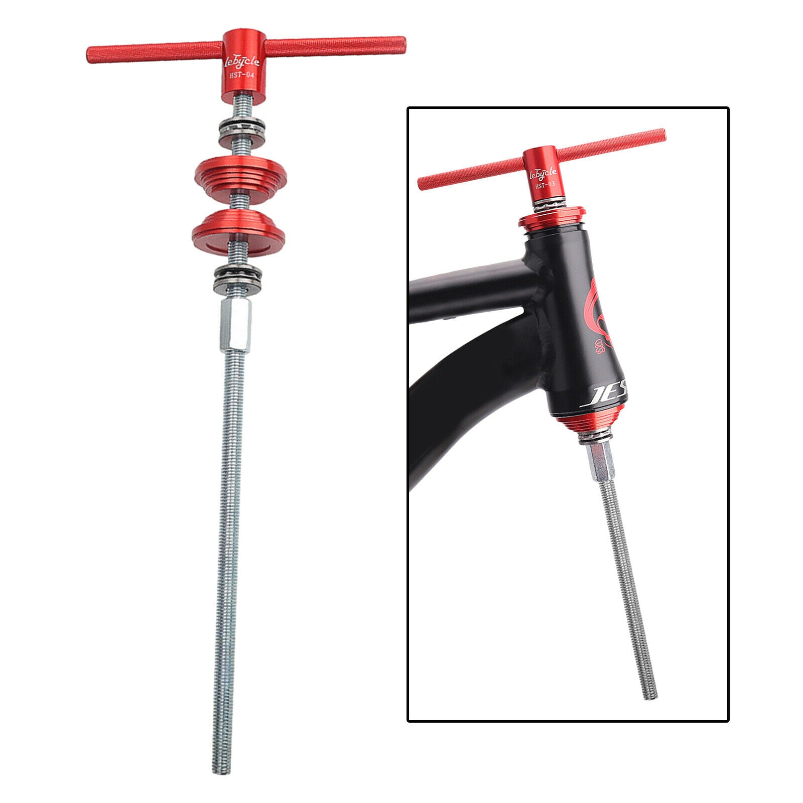 Bike Headset BB Tool Removal Bowl Press in Tool Quick-Release Kit Remover Repair