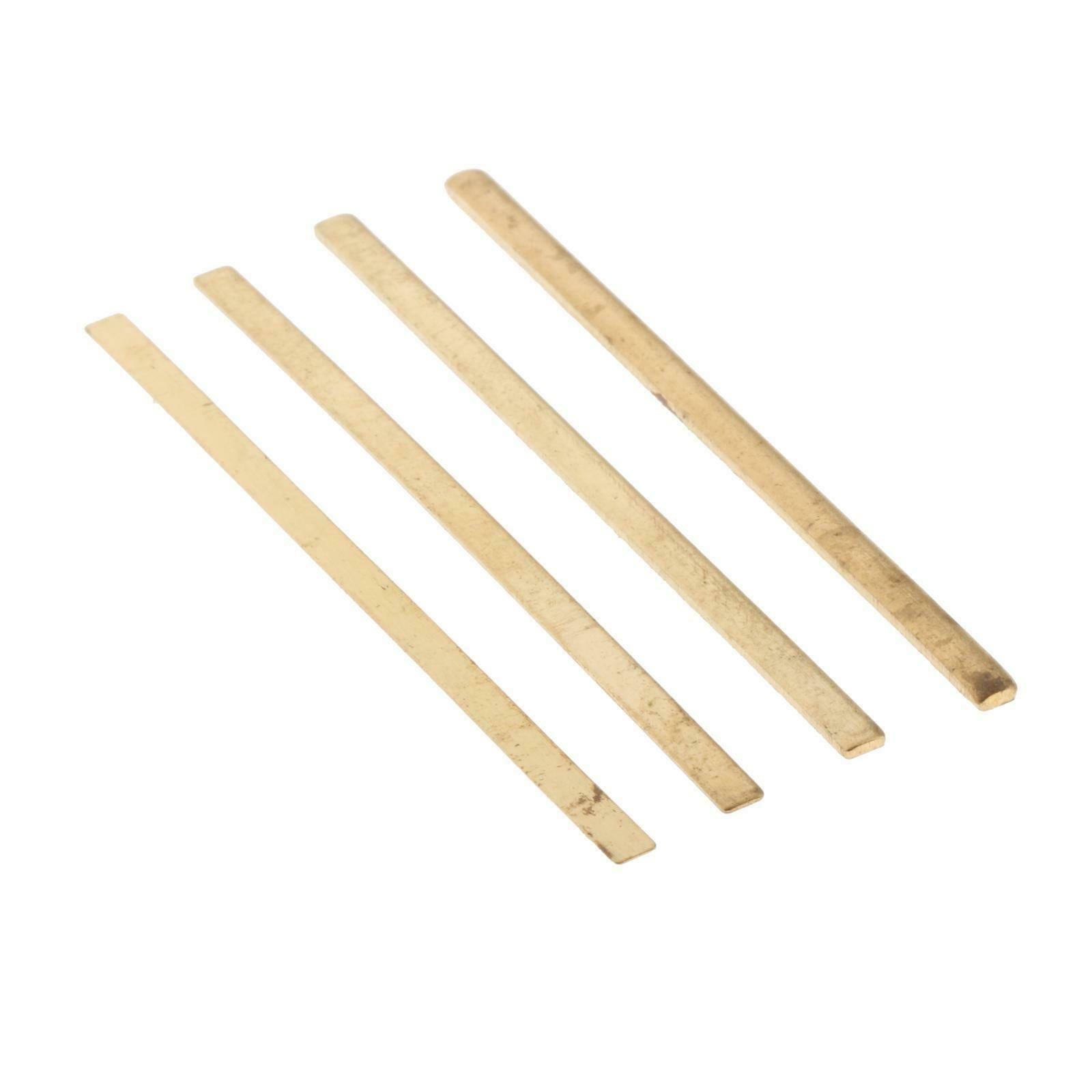 Set of 4 Copper Guitar Nut Shims Music Instruments Accessory Replacements
