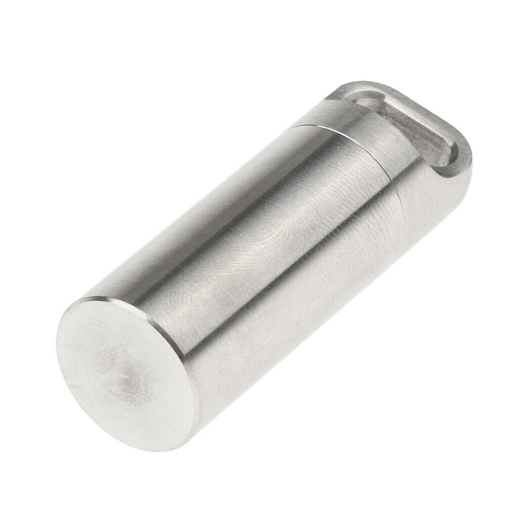 Stainless Steel Waterproof Container Box Pill Case Seal Bottle Storage M