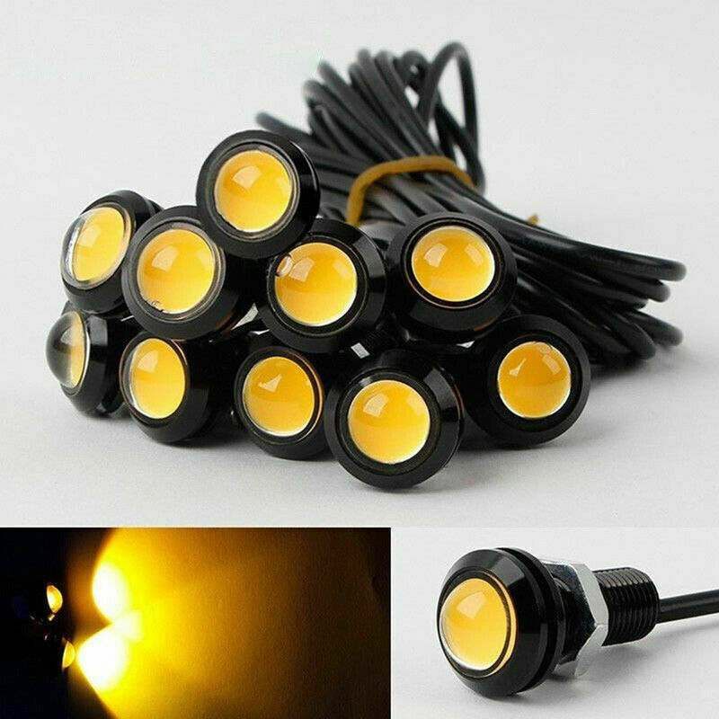 Universal 4pcs LED Amber Grille Mark Lights for Truck Raptor SUV Ford SVT Style
