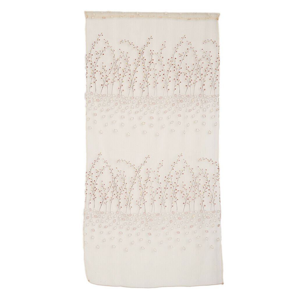 100x200cm Plum Blossom Wintersweet Curtain Tulle Room Divider -Yellow