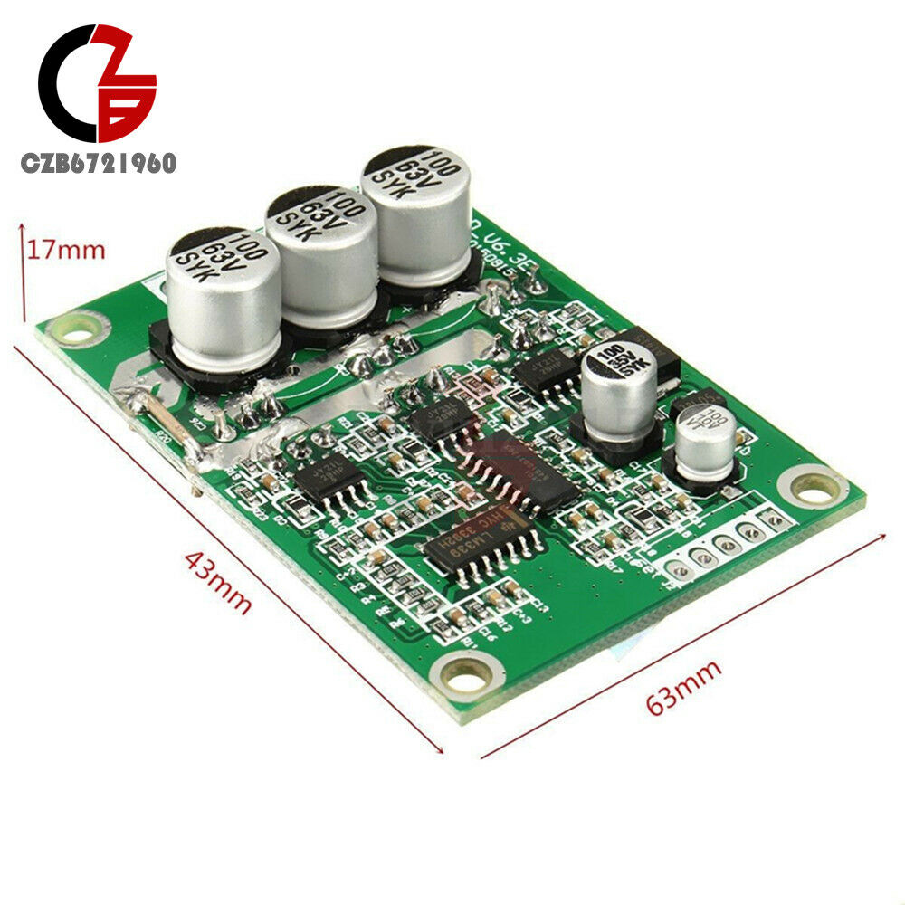 DC 12-36V 500W Brushless Motor PWM Control Controller Balanced BLDC Driver Board