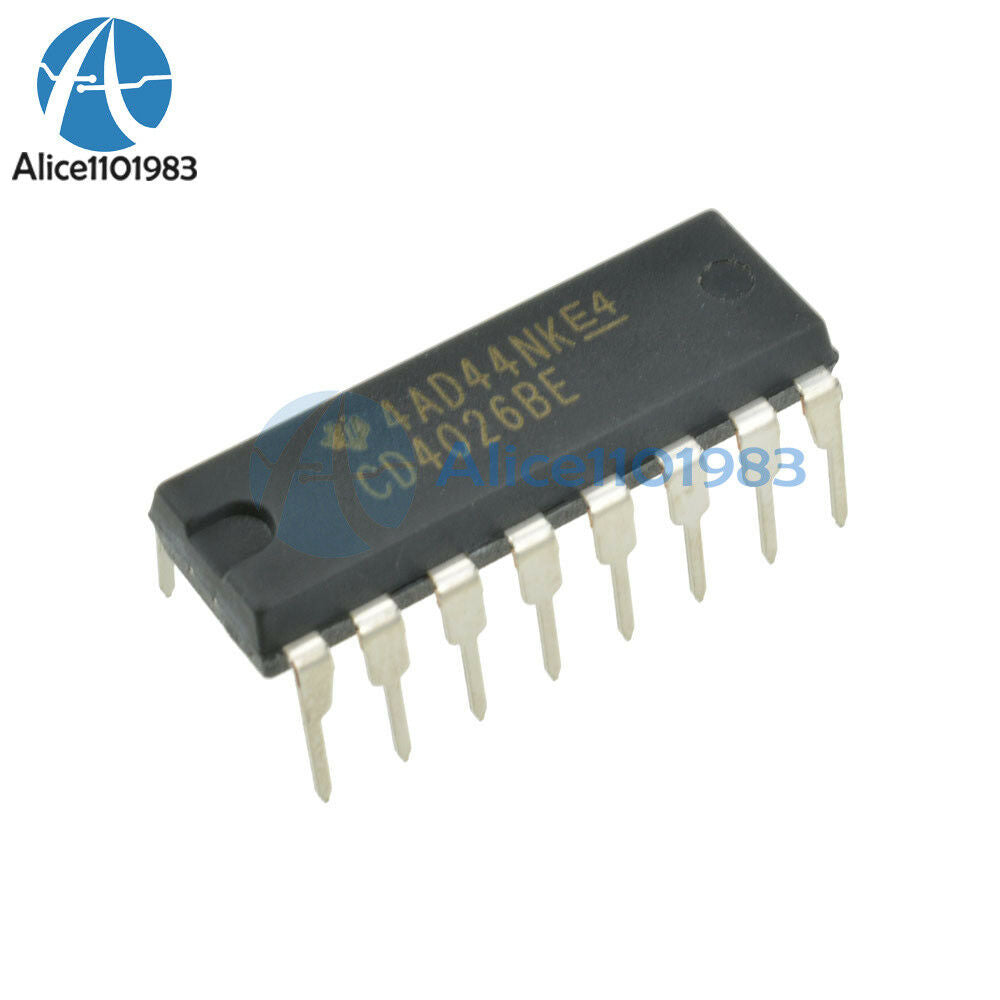 5PCS CD4026 CD4026BE 4026 IC DIP-16 CMOS Counters Decade/Divider IC