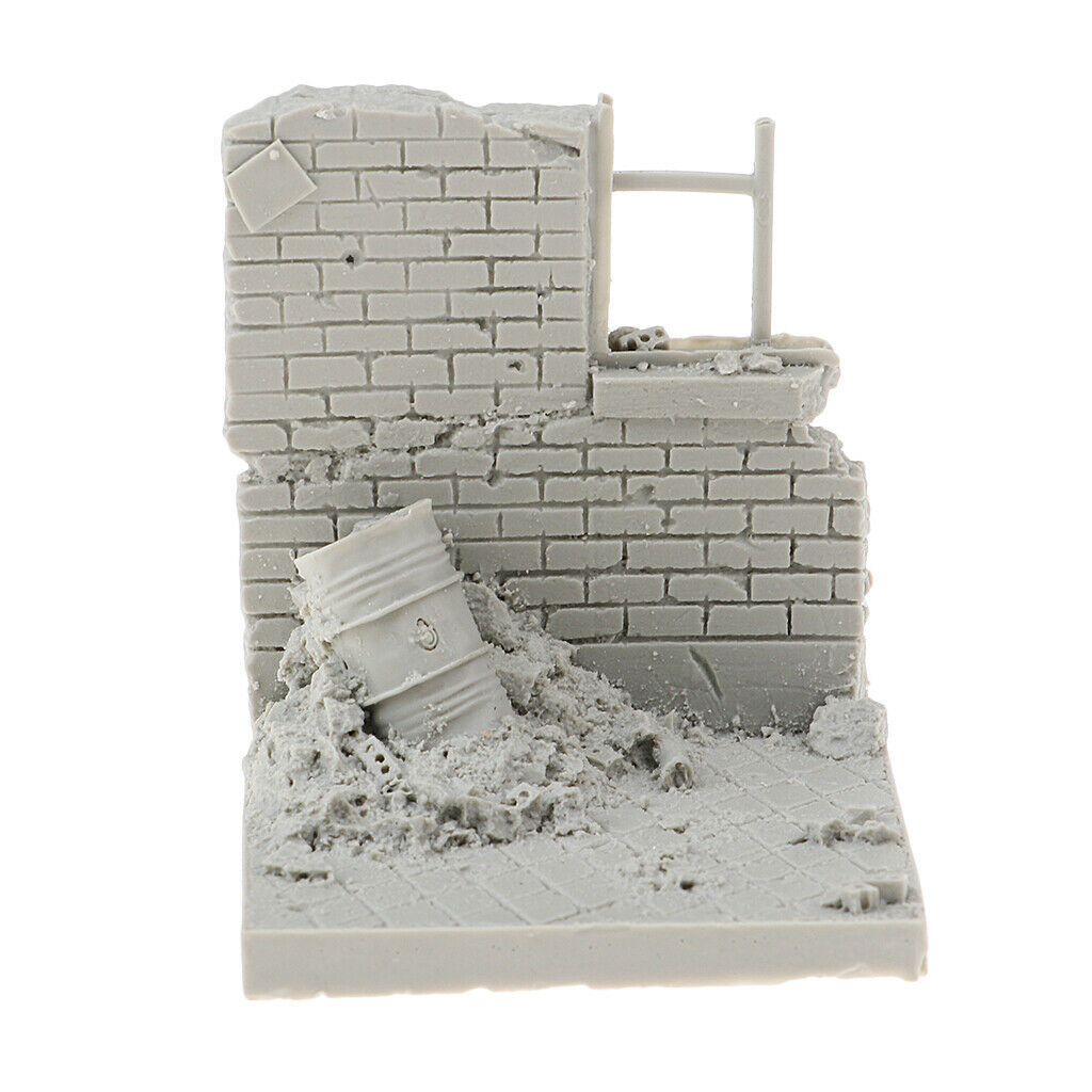 Crafts 1/35 Battlefield Base City Ruins Wall Miniatures for Landscape Kits