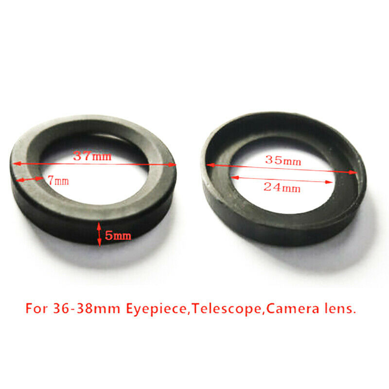 2pcs 36mm Rubber Eyepiece Eye Cups Guards for 36-38mm Eyepiece Telescope Camera